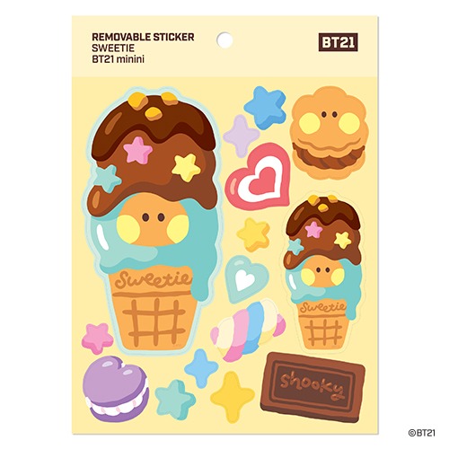 [BT21 Minini] SHOOKY Removable Sticker [Sweetie] BTS Merch