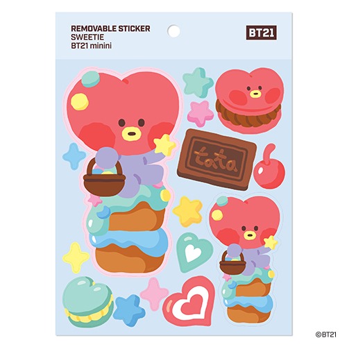 [BT21 Minini] TATA Removable Sticker [Sweetie] BTS Merch