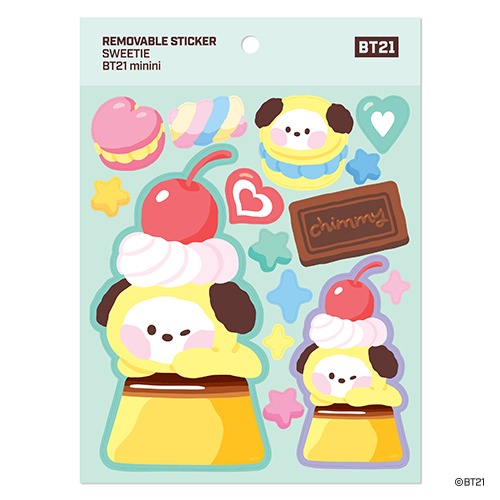 [BT21 Minini] CHIMMY Removable Sticker [Sweetie] BTS Merch