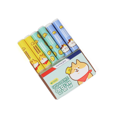 Morning Glory Shiba Pencil Caps (6pcs)