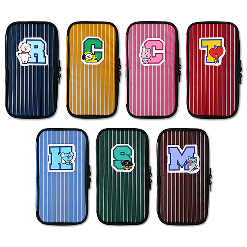 [BT21] P-Pocket Stripe V2 Pencil Case BTS Merch