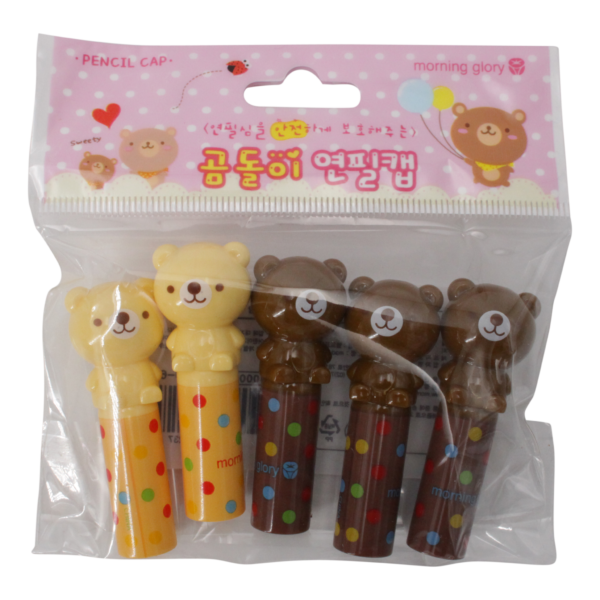 Morning Glory Bear Pencil Caps (5pcs)
