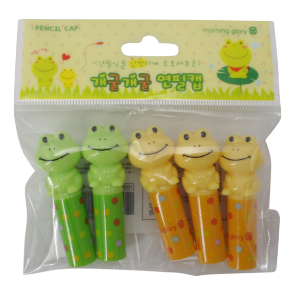 Morning Glory Frog Pencil Caps (5pcs)