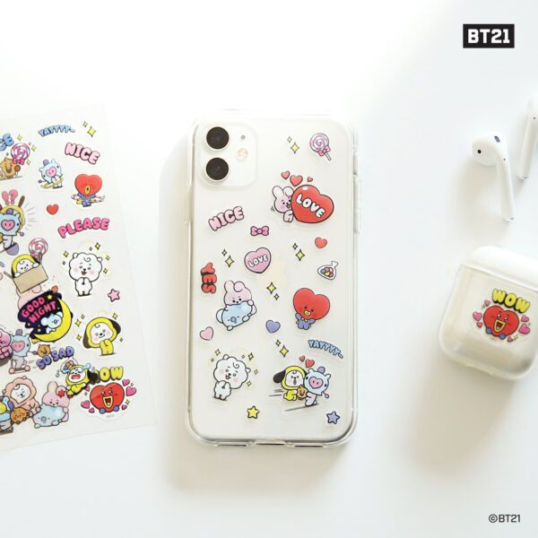 [BT21] Clear Sticker [Everyday] BTS Merch