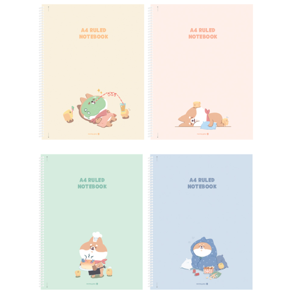 [Morning Glory] Shiba Puppy Lined Notebook