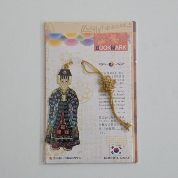 [Gongyenara] Metal Bookmark Hanbok 30x75mm
