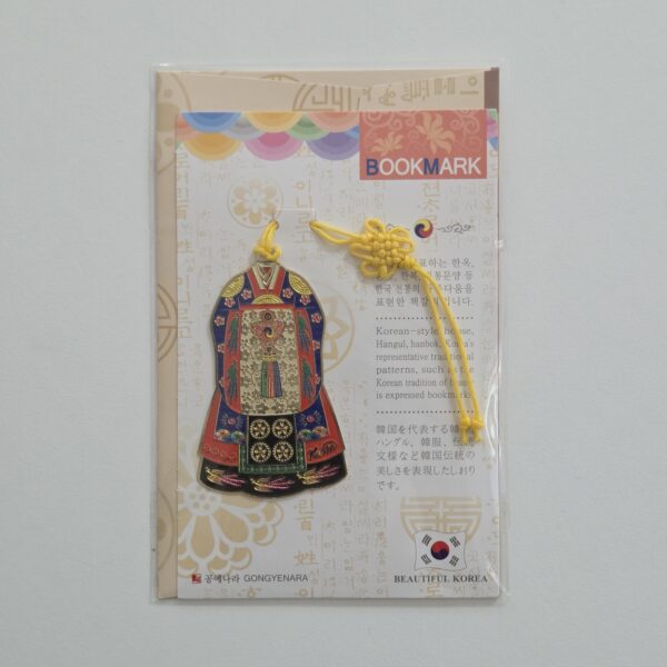 [Gongyenara] Metal Bookmark Hanbok 40x60mm