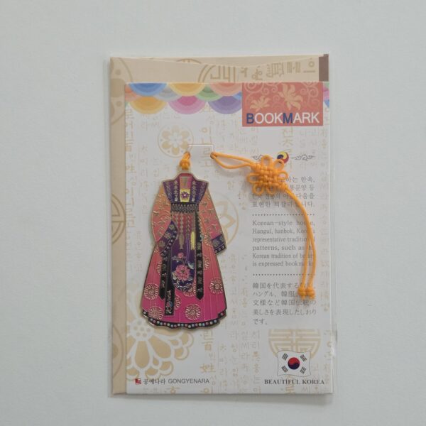 [Gongyenara] Metal Bookmark Hanbok 40x60mm