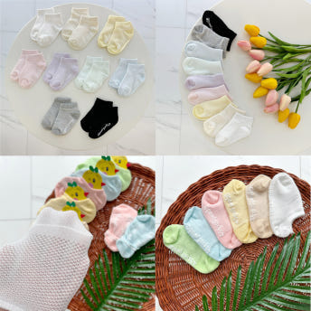 [ggomisocks] Mesh Ankle Baby Socks