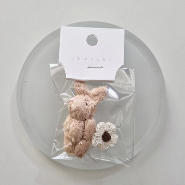 [HO BAK SUNG] Crocs Charm Bunny & Crochet Flower Set