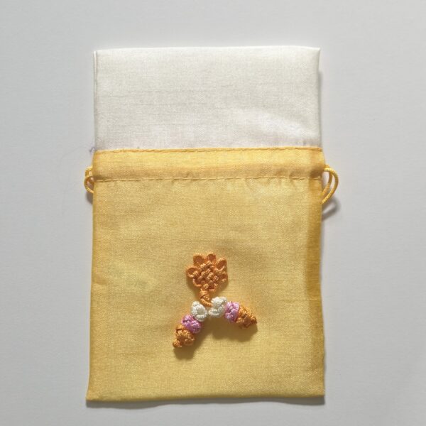 Bokjumeoni (silk pouch) Yellow 15x10 cm