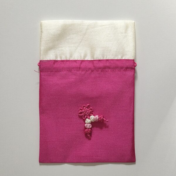 Bokjumeoni (silk pouch) Cerise 19x12 cm