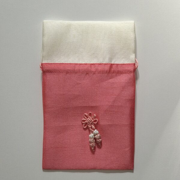 Bokjumeoni (silk pouch) Coral 19x12 cm
