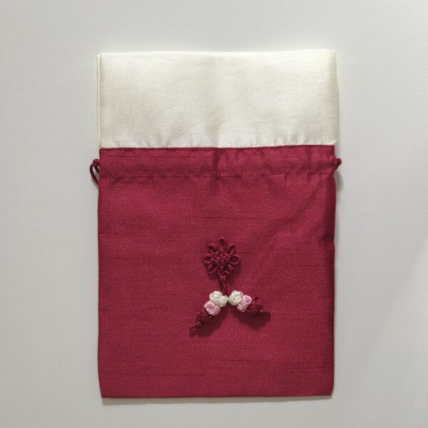 Bokjumeoni (silk pouch) Burgundy 19x12 cm