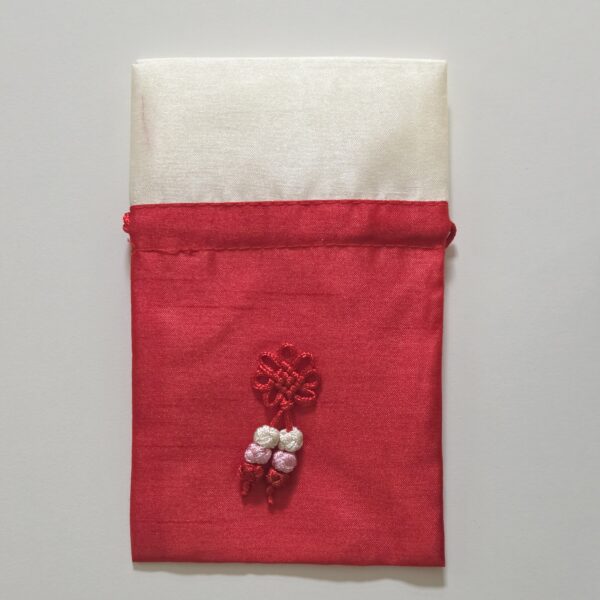 Bokjumeoni (silk pouch) Red 15x10 cm