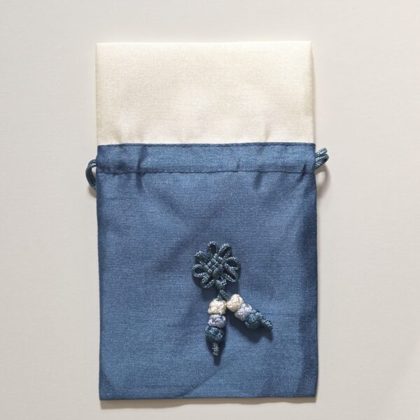 Bokjumeoni (silk pouch) Teal 15x10 cm