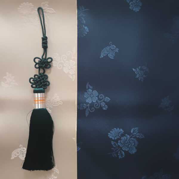 [Jang Su-Young] Bojagi & Norigae Teal/Cream