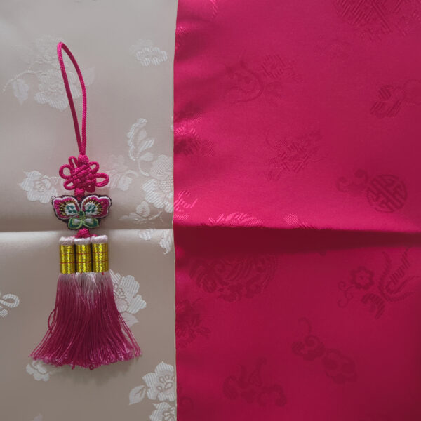 [Jang Su-Young] Bojagi & Norigae Cerise/Cream