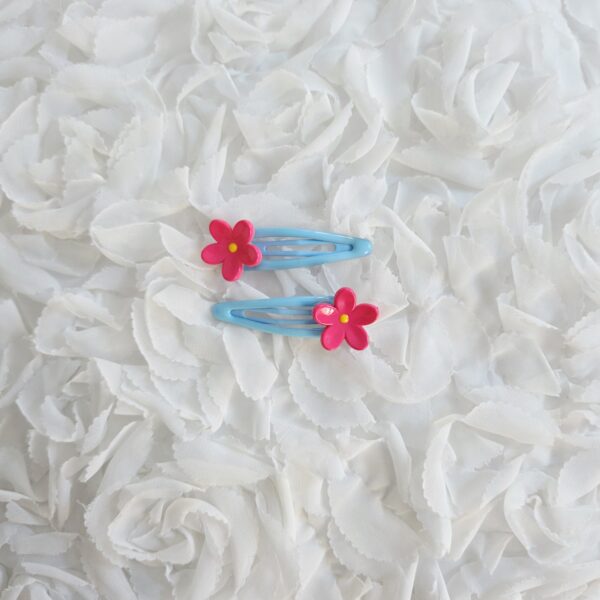 [Anjubling] Metal Snap Clips Coral Flower 20x55mm
