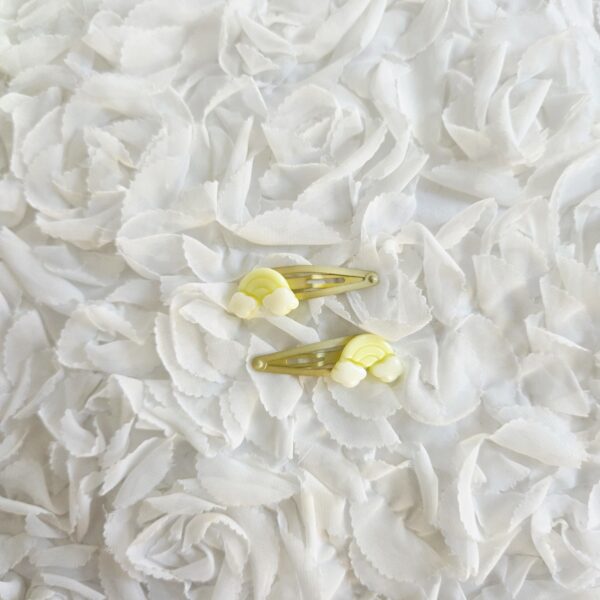 [Anjubling] Metal Snap Clips Rainbow Yellow 20x50mm