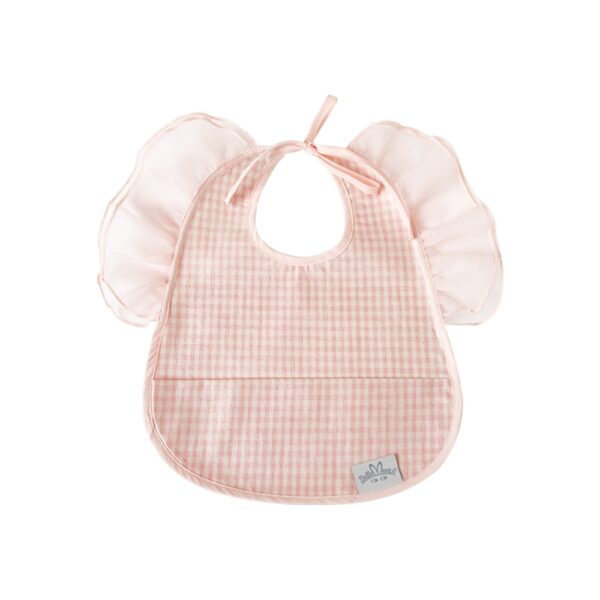 [Belmont] Coco Chiffon Waterproof Baby Bib - Coco Pink