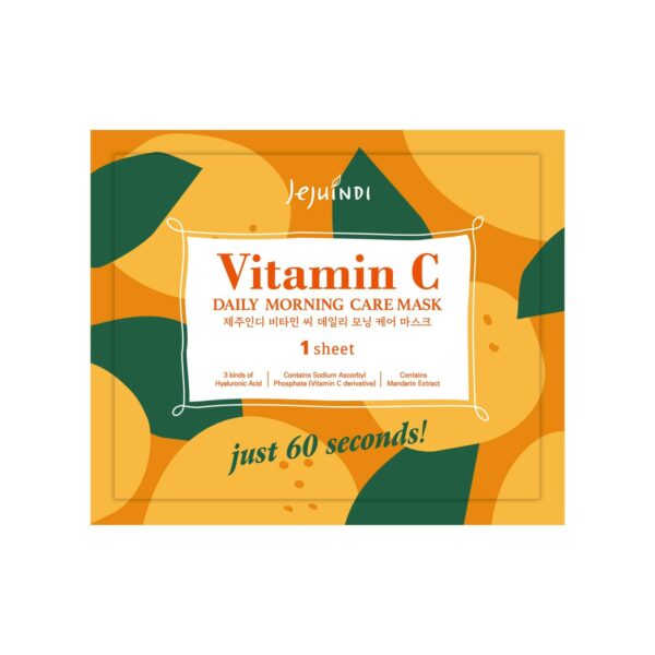 [JEJUINDI] Vitamin C Daily Morning Care Mask Tangerine 1 sheet